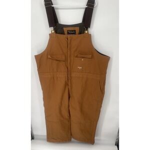 Walls Bib Overalls Men Large  3X Heavy Quilted Insulated Duck Canvas Workwear